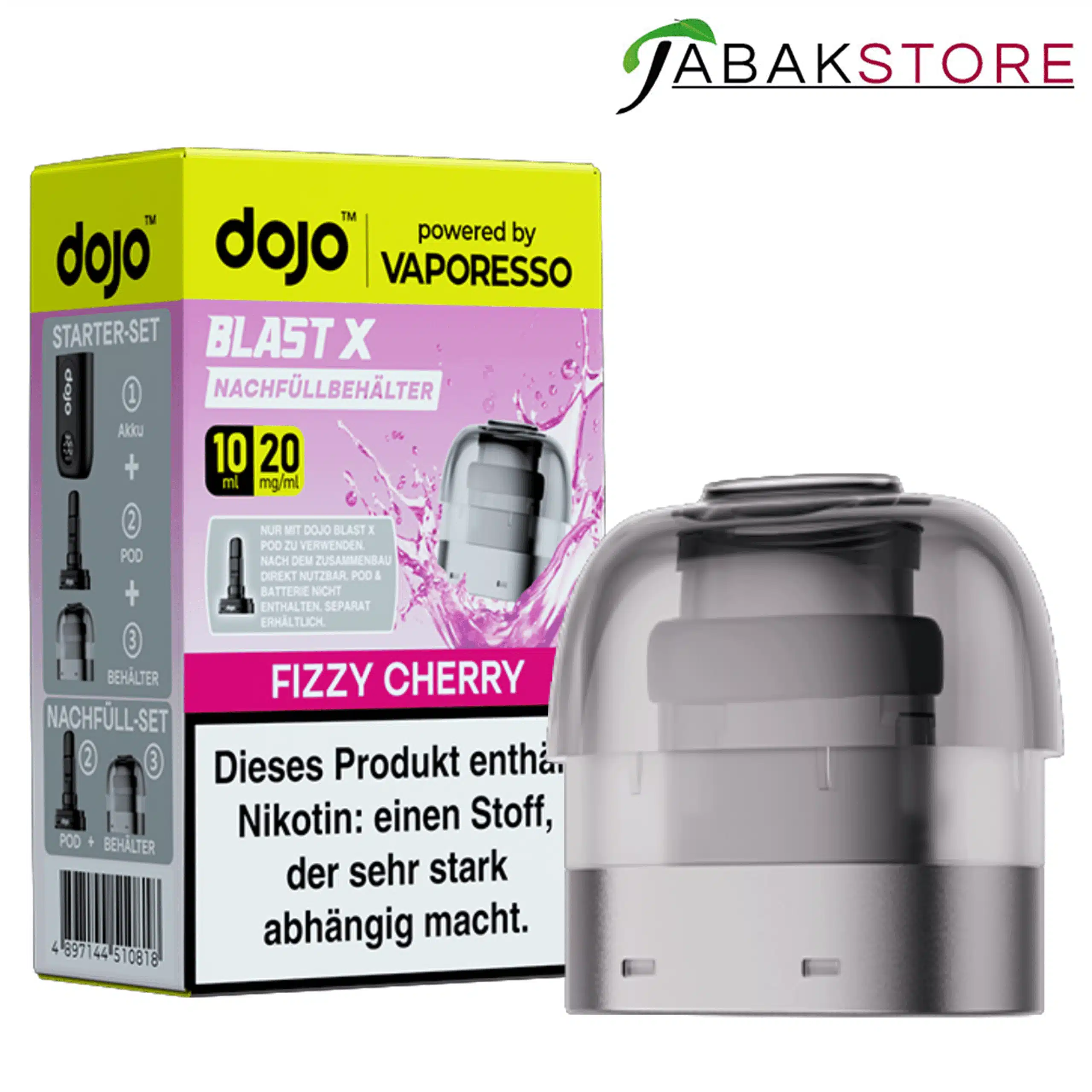 Dojo Blast X Refill Fizzy Cherry 20mg 10ml