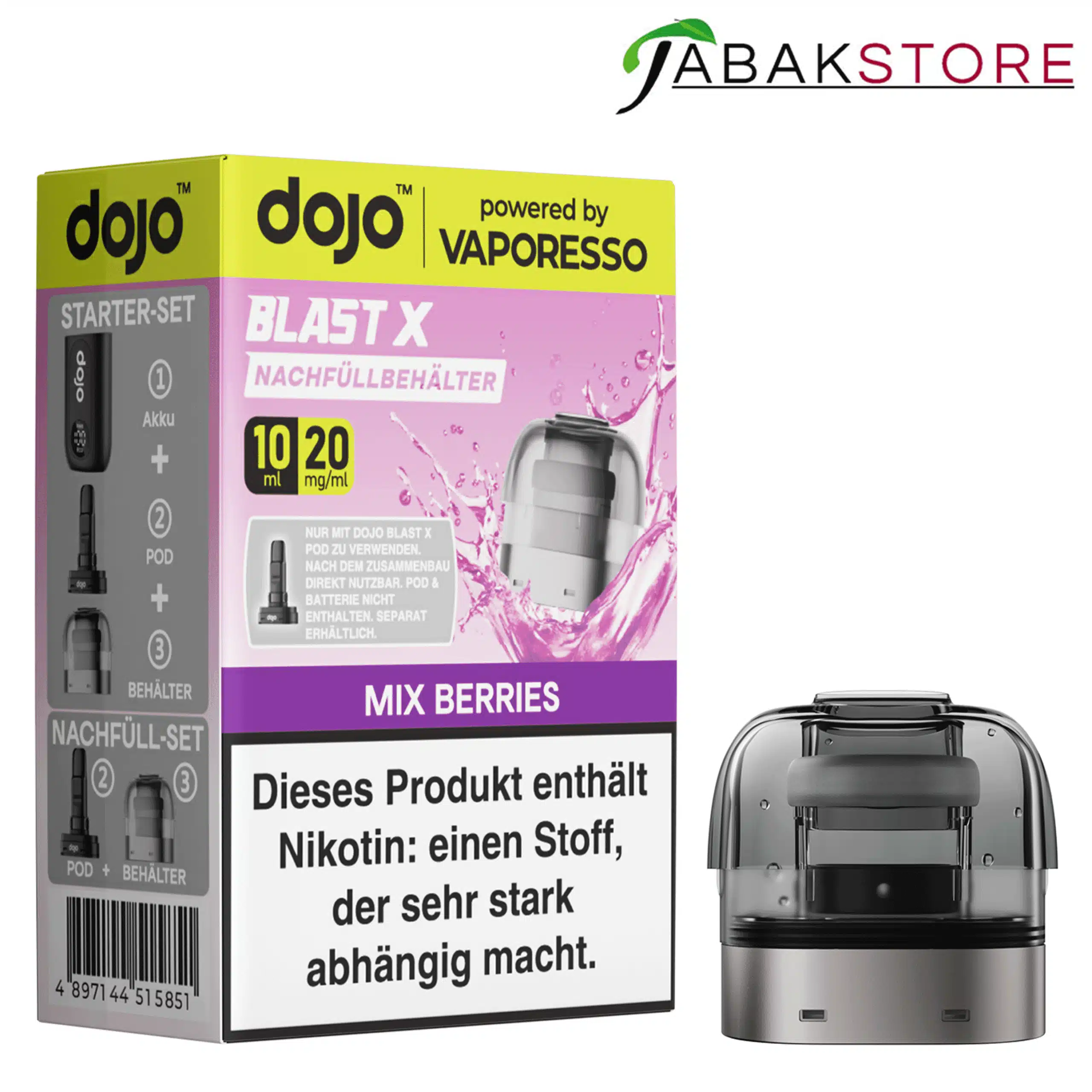 Dojo Blast X Refill Mix Berries 20mg 10ml