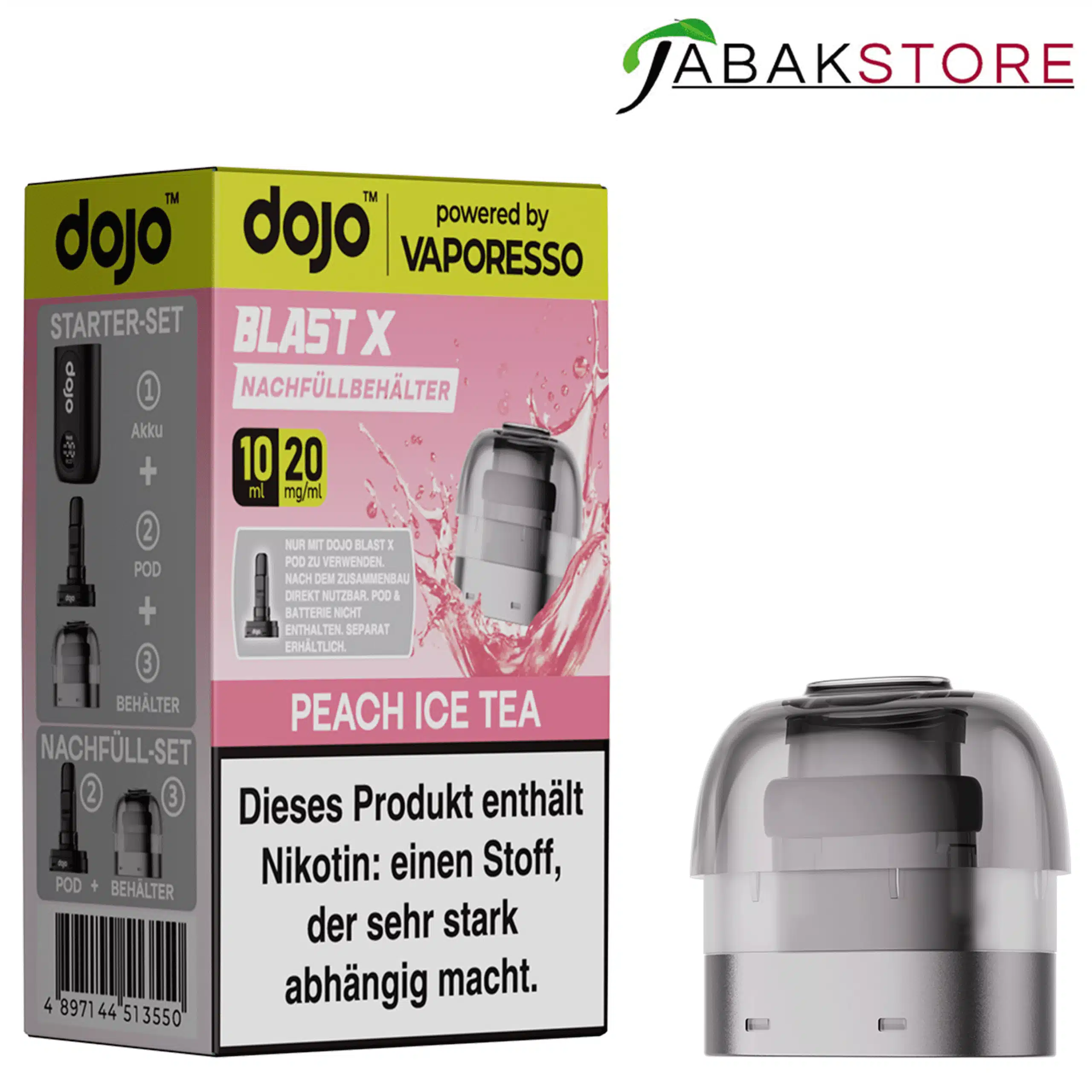 Dojo Blast X Refill Peach Ice Tea 20mg 10ml