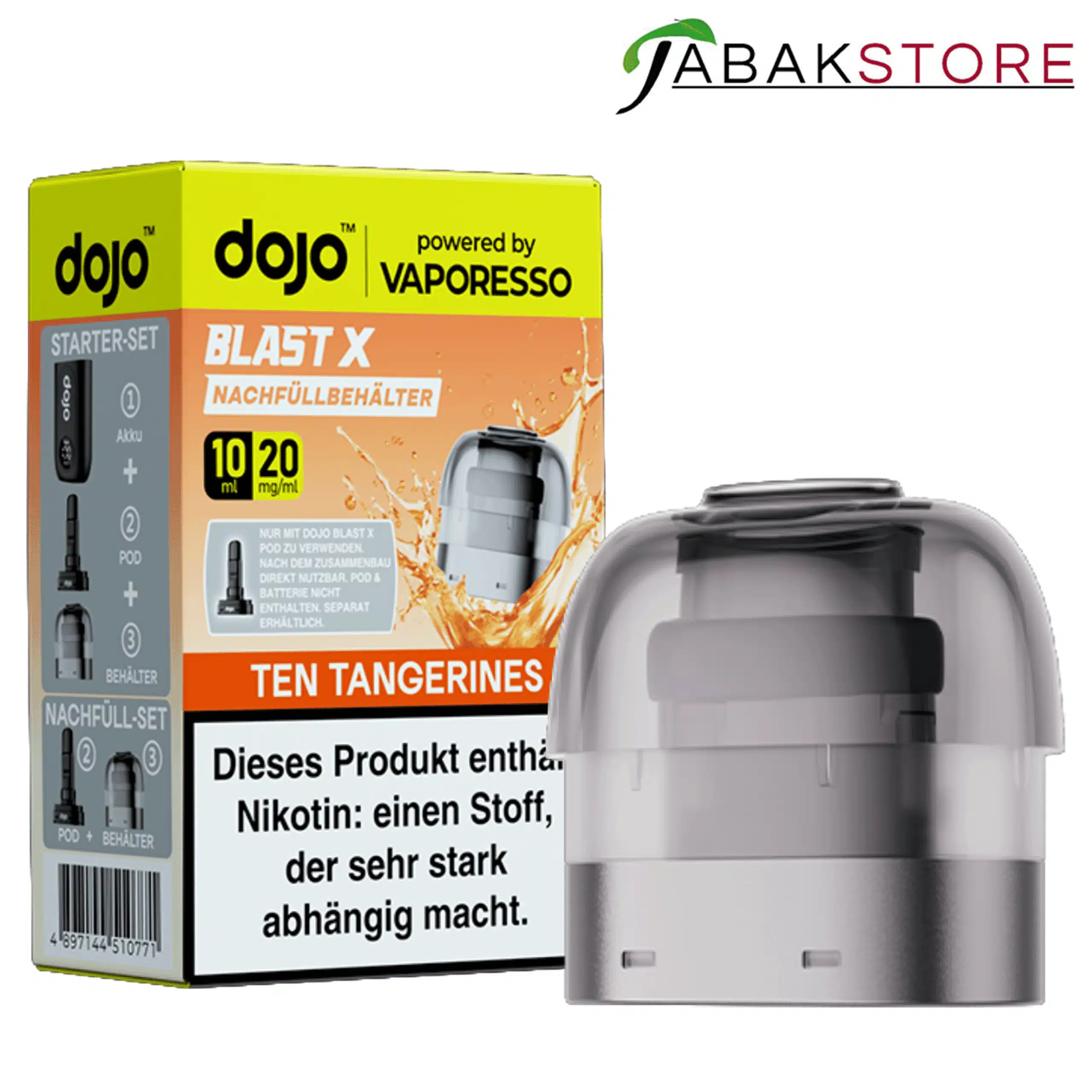 Dojo Blast X Refill Ten Tangerines 20mg 10ml