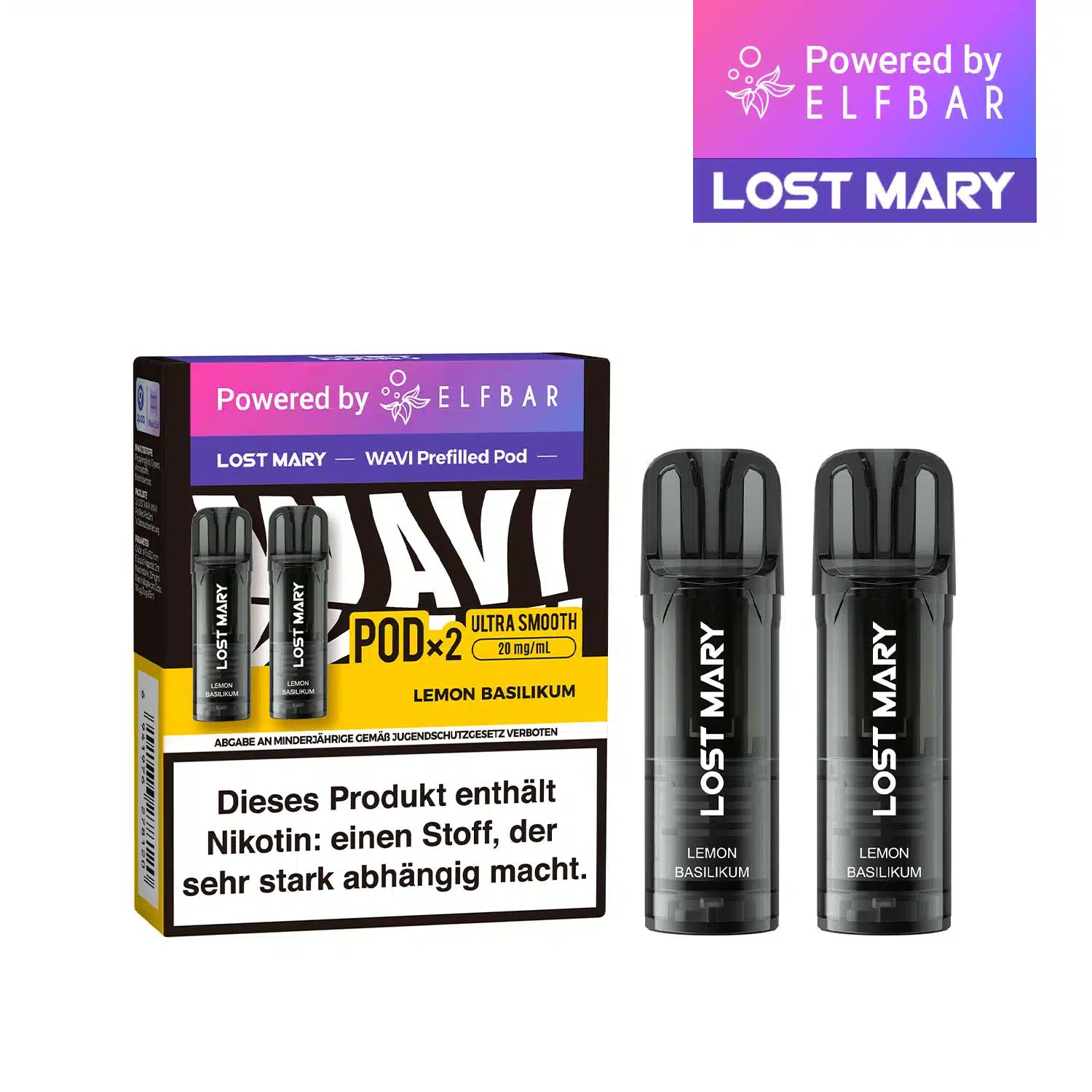 Lost Mary Wavi Pods Lemon Basilikum